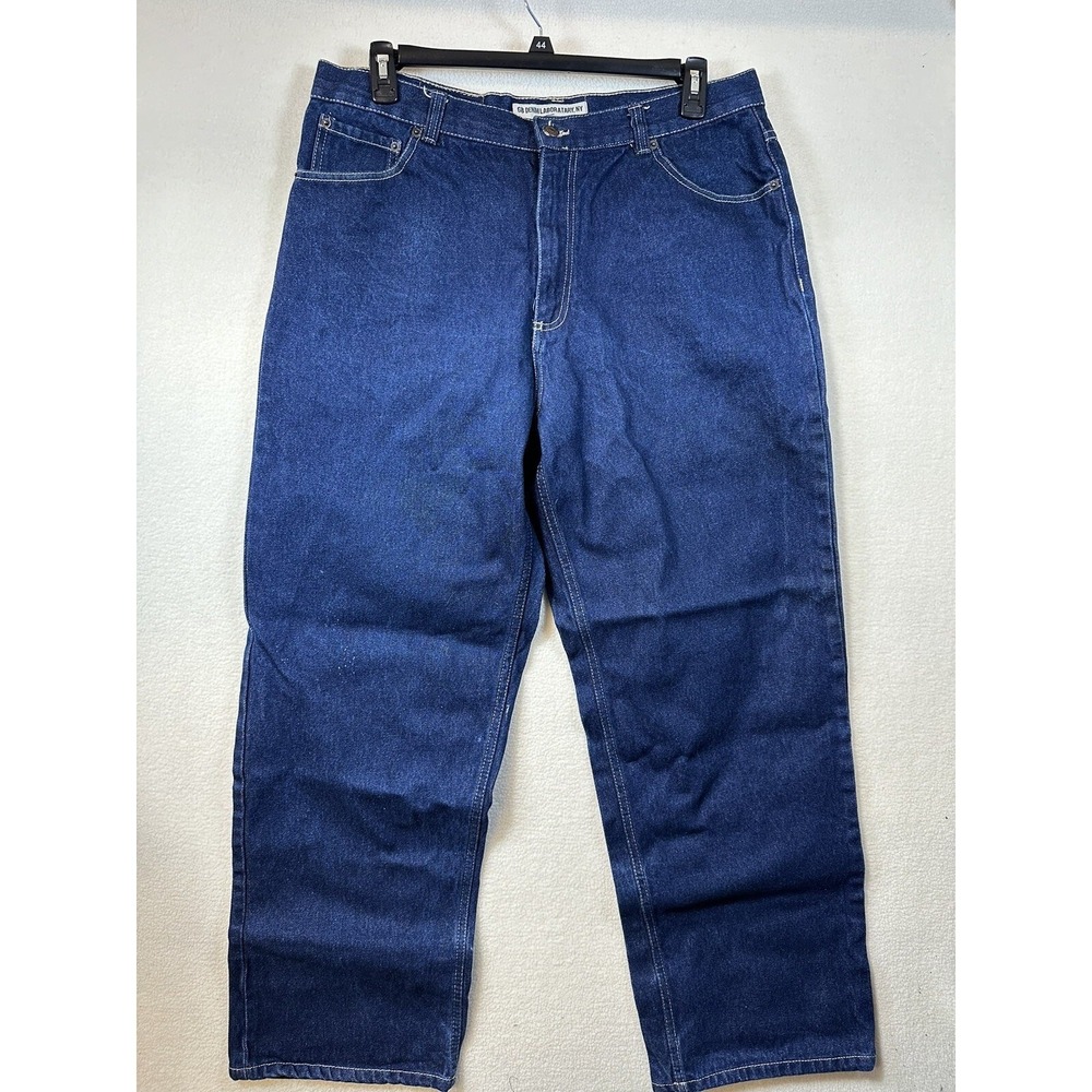 GB Denim Laboratory NY 803 Jeans Mens Blue Dark Wash Straight Leg 38x32